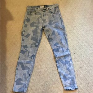 Current/Elliott high waisted skinny jeans sz 25